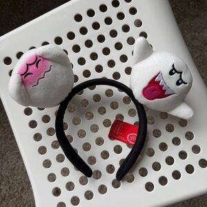 Nintendo Boo Ghost Plush Headband - White and Pink
